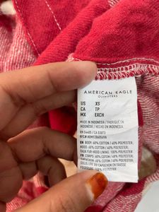 Imported Original Cozy American Eagle Red Shirt A