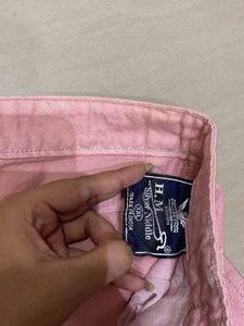 Pink Cropped Trousers