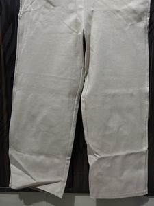 Wide Leg Beige Pants