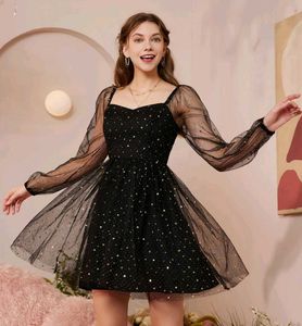 Sparkling Black Mini Dress