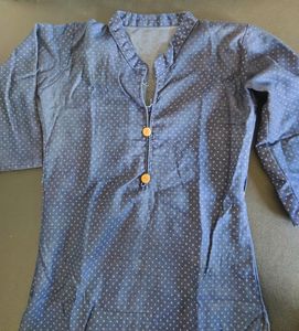 Blue Printed Kurti