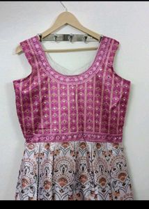 SILK WEDDING GOWN WITH DUPATTA