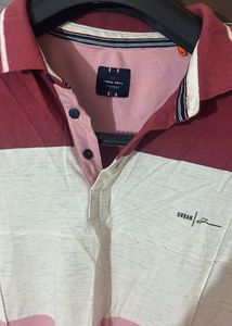Urban Trail Multicoloured Striped Polo Tshirt