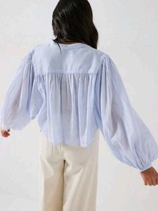 Gorman Blue Sheer Top