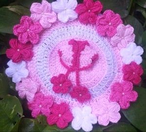 Flower Pink Laddoo Gopal Dress