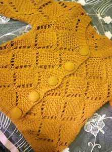 Hand Woven Mustard Top