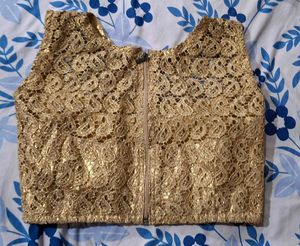 Golden Lace Blouse