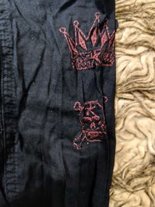 Black Punk Cotton Shirt