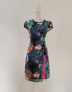 Cheongsam Printed Dress
