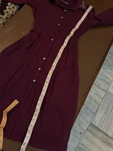 Burgundy Midi Dress
