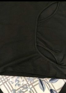 Black Cut Out Long Sleeve Crop Top