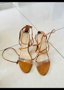 nude knotted beautiful heels