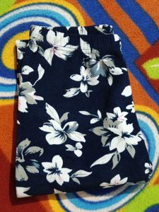 Floral Print Woolen Leggings