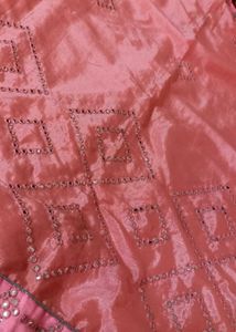 Silk Mirror Work saree