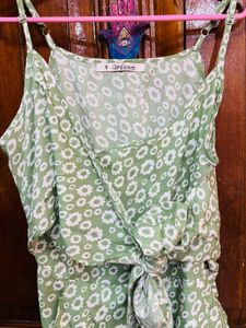 Beautiful Attractive Green Jumpsuit