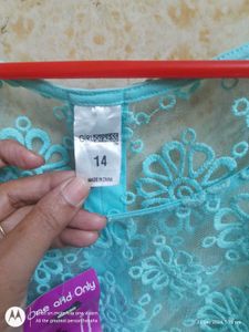 Net Light Blue Top