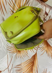 Baggit Brand Green Sling Cum Bagpack Office Style