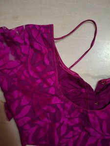 Purple Floral Blouse