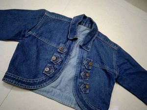 Vintage Cropped Denim Jacket