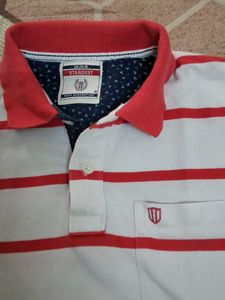 Red &amp; White Striped Chaps Duke Stardust