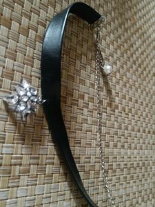 Leather Necklace With Stone Pendant