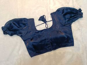 Navy Jimichu Blouse