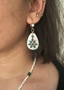 Mother of pearl pendant Necklace set