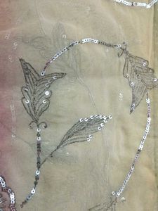 Embroidered multi colored saree