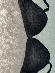 Black Lace Bra