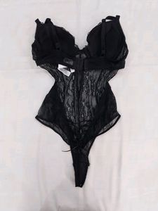 🩸🕷⛓️goth Grunge Mesh Bodysuit Bralette Top