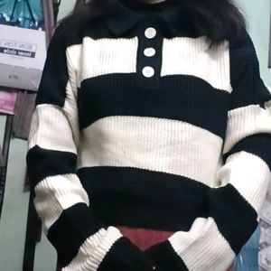 Striped Knit Sweater