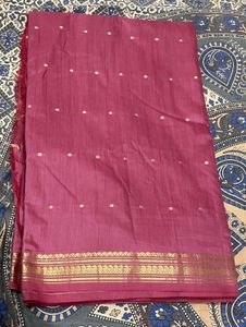 Magenta Silk Blend Saree