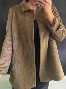 ANGORA Brown Textured Coat