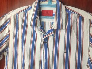 Peter England Striped Short Sleeve Shirt