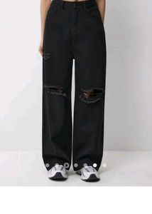 Urbanic Ripped Wide Leg Jeans
