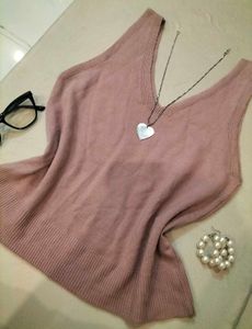 Dusty Rose Knit Tank