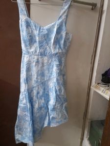 Sky Blue Cotton Dress