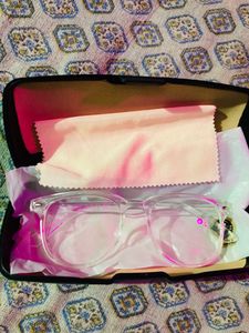 White Transparent Glasses Zero Power Pack Of 2