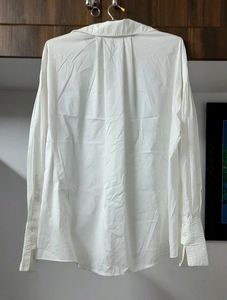 White Ruffled Collar Top