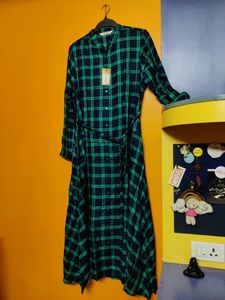 🏁Price Drop💲Plaid Checks Shirt Dress⏳