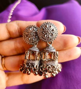 Oxidised beautiful Hanging Jhumka