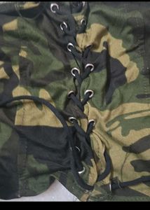 Camouflage Corset Top