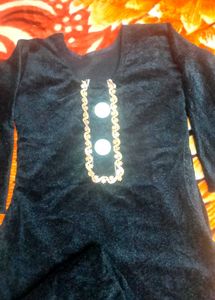 Black Spark Velvet Suit