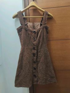 Cute Brown Corduroy Dress🧸