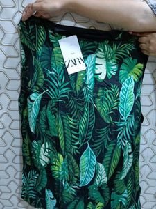 Zara Green Leafy Tank Top