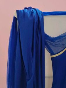 Elegant Blue Embroidered Kurta Set