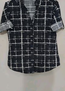 Black Formal/Casual Top Shirt