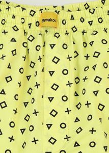 Unisex Neon Yellow Printed Lounge Pants