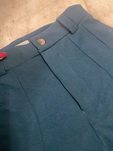 Green Flared Formal Pants