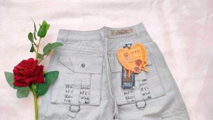 🩶 Straight Grey Comfy  Cargo Jeans 🩶